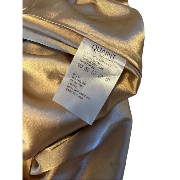 Quaint size 34 tan brown button jacket - NWT - Picture 4 of 13